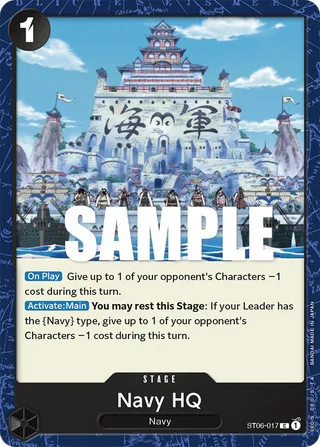 Navy HQ #ST06-017 · ST-06: Starter Deck 6 Absolute Justice One Piece card