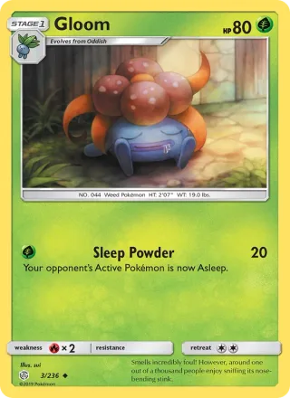 Gloom #3 · Cosmic Eclipse Pokémon card