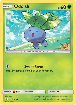 Oddish #2 · Cosmic Eclipse Pokémon card