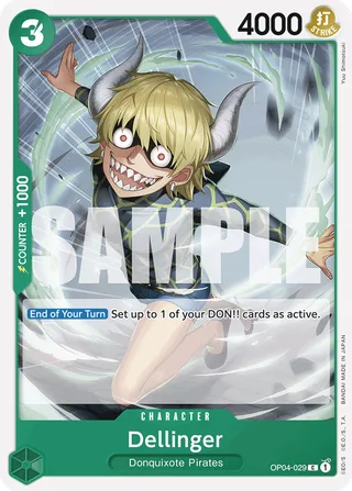 Dellinger (Jolly Roger Foil) #OP04-029-jolly-roger-foil · Premium Booster -The Best- One Piece card