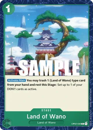 Land of Wano #OP02-048 · Paramount War Pre-Release Cards One Piece card