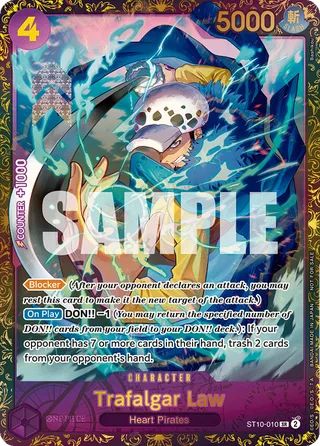 Trafalgar Law (Reprint) #ST10-010-reprint · Premium Booster -The Best- One Piece card