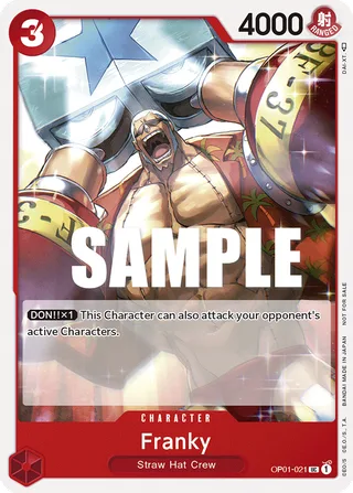 Franky (Tournament Pack Vol. 2) [Winner] #OP01-021-tournament-pack-vol-2-winner · One Piece Promotion Cards One Piece card