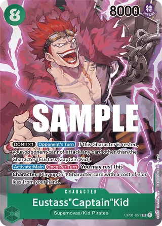 Eustass"Captain"Kid (Parallel) #OP01-051-parallel · Romance Dawn One Piece card