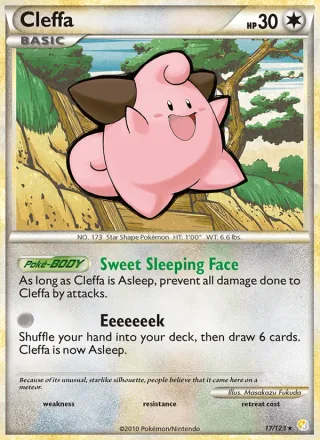 Cleffa #17 · HeartGold SoulSilver Pokémon card