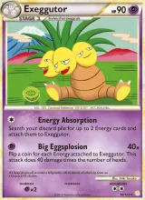 Exeggutor · HeartGold SoulSilver Pokémon card