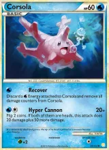 Corsola · HeartGold SoulSilver Pokémon card