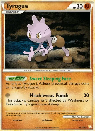 Tyrogue #33 · HeartGold SoulSilver Pokémon card
