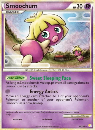 Smoochum #30 · HeartGold SoulSilver Pokémon card