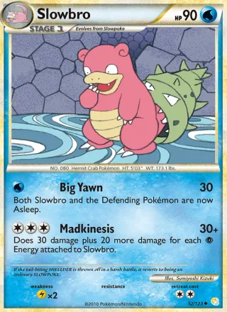 Slowbro #52 · HeartGold SoulSilver Pokémon card
