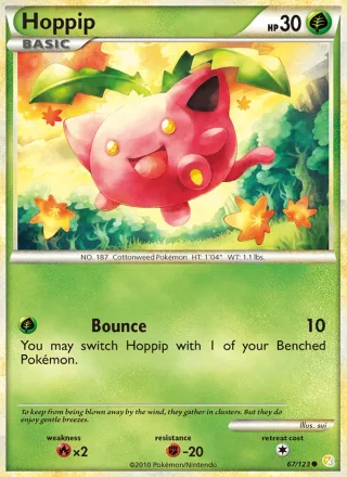 Hoppip #67 · HeartGold SoulSilver Pokémon card
