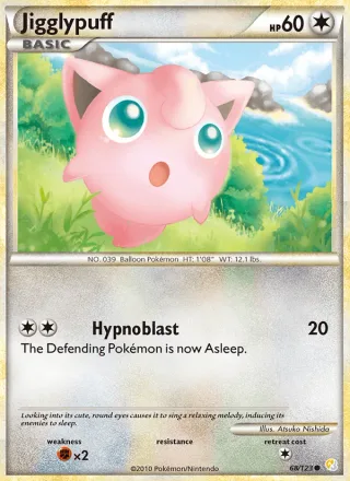 Jigglypuff #68 · HeartGold SoulSilver Pokémon card