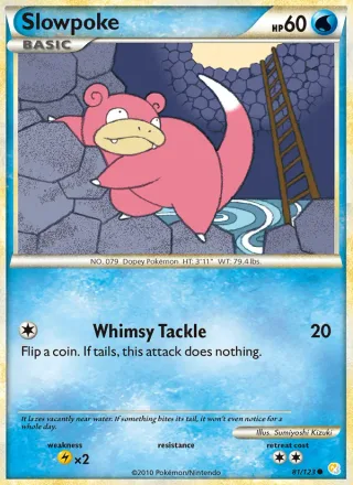 Slowpoke #81 · HeartGold SoulSilver Pokémon card
