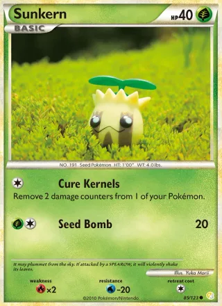 Sunkern #85 · HeartGold SoulSilver Pokémon card
