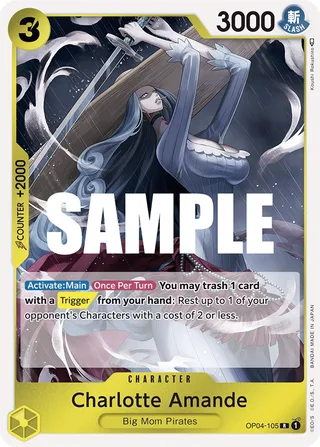 Charlotte Amande #OP04-105 · Kingdoms of Intrigue One Piece card