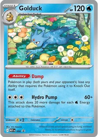 Golduck #008 · MEP Black Star Promos Pokémon card