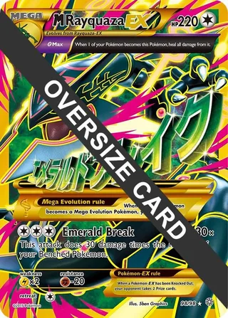 M Rayquaza EX #098 · Jumbo cards Pokémon card