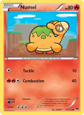 Numel #12 · BREAKpoint Pokémon card