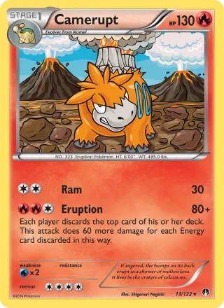 Camerupt #13 · BREAKpoint Pokémon card