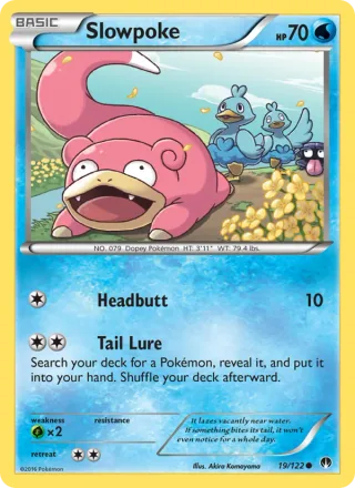 Slowpoke #19 · BREAKpoint Pokémon card