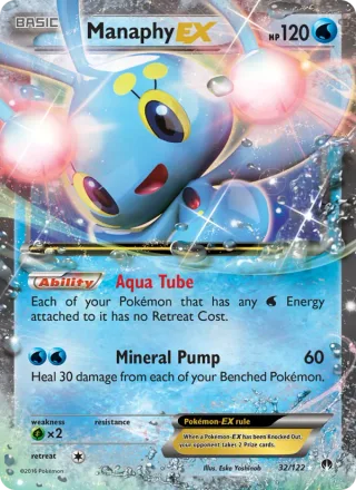 Manaphy EX #32 · BREAKpoint Pokémon card