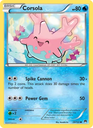 Corsola #29 · BREAKpoint Pokémon card