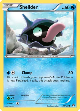 Shellder #23 · BREAKpoint Pokémon card