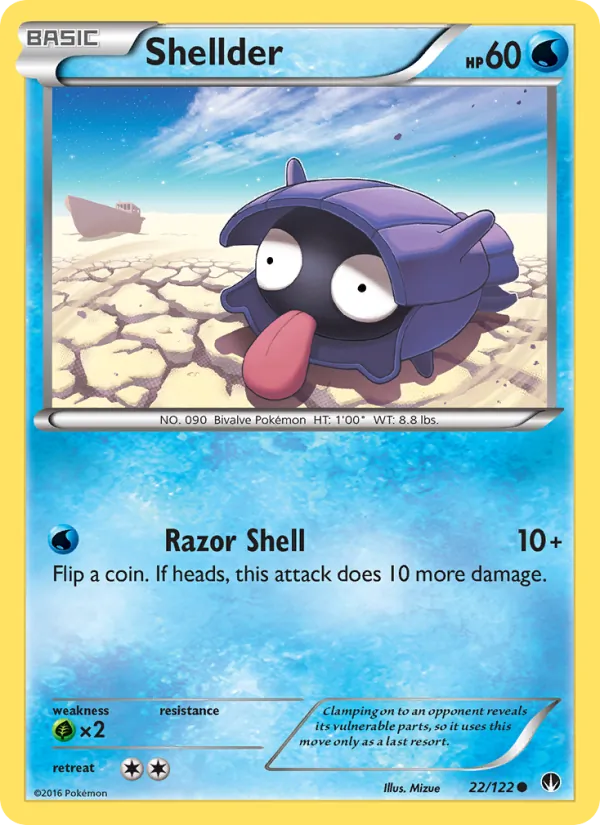 Shellder full card art
