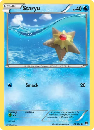 Staryu #25 · BREAKpoint Pokémon card