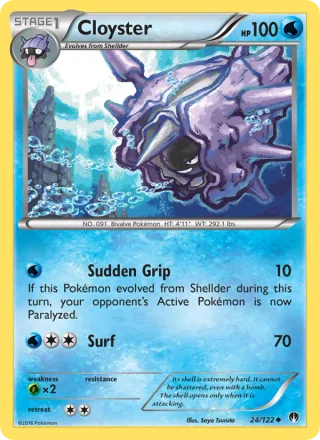 Cloyster #24 · BREAKpoint Pokémon card