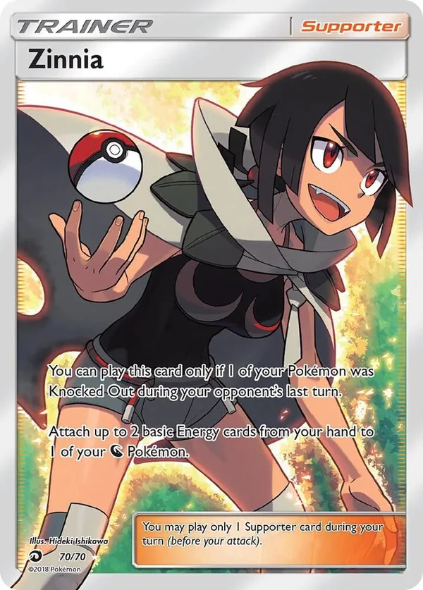 Zinnia full card art