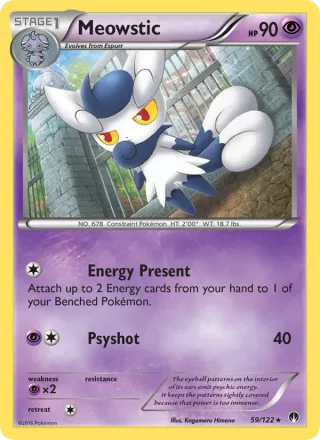 Meowstic #59 · BREAKpoint Pokémon card