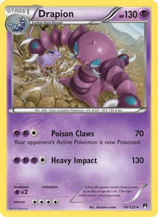Drapion #54 · BREAKpoint Pokémon card
