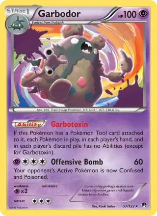 Garbodor #57 · BREAKpoint Pokémon card