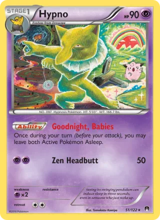 Hypno #51 · BREAKpoint Pokémon card