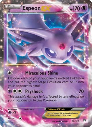 Espeon EX #52 · BREAKpoint Pokémon card