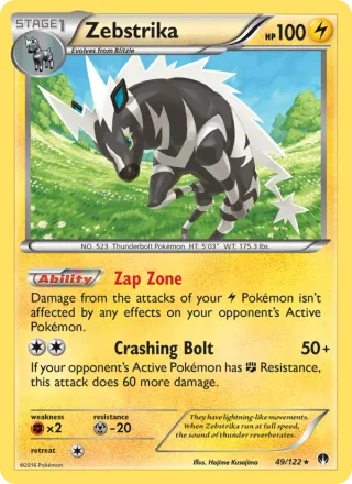 Zebstrika #49 · BREAKpoint Pokémon card