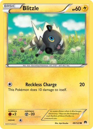 Blitzle #48 · BREAKpoint Pokémon card