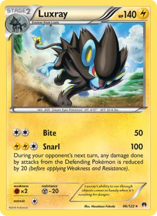 Luxray #46 · BREAKpoint Pokémon card
