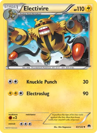 Electivire #43 · BREAKpoint Pokémon card