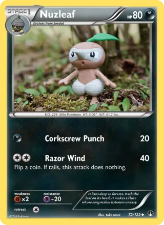 Nuzleaf #72 · BREAKpoint Pokémon card