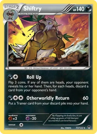 Shiftry #73 · BREAKpoint Pokémon card