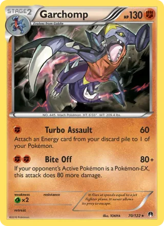Garchomp #70 · BREAKpoint Pokémon card