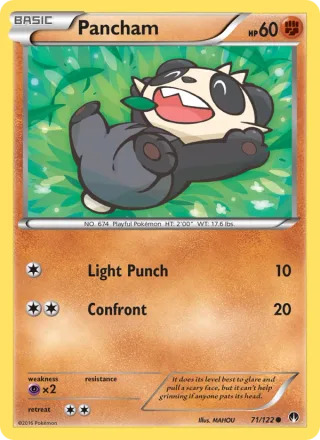 Pancham #71 · BREAKpoint Pokémon card