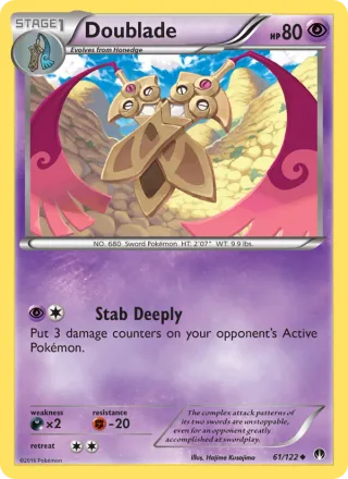 Doublade #61 · BREAKpoint Pokémon card