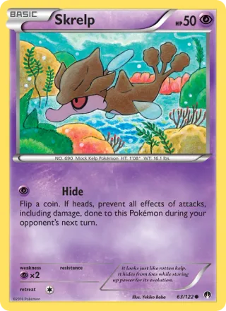 Skrelp #63 · BREAKpoint Pokémon card