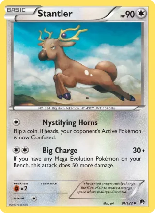 Stantler #91 · BREAKpoint Pokémon card