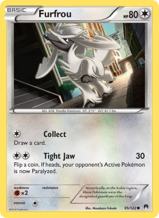 Furfrou #95 · BREAKpoint Pokémon card