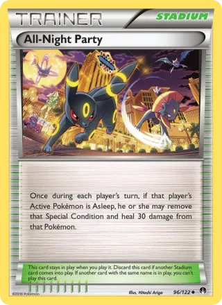 All-Night Party #96 · BREAKpoint Pokémon card