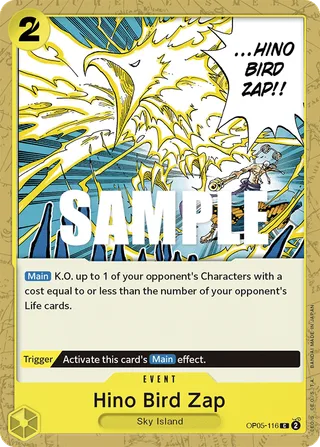 Hino Bird Zap #OP05-116 · Awakening of the New Era: 1st Anniversary Tournament Cards One Piece card